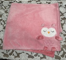 Cuddle Time Pink Owl Blanket Baby Sherpa Girl Cuddletime Solid 30x35