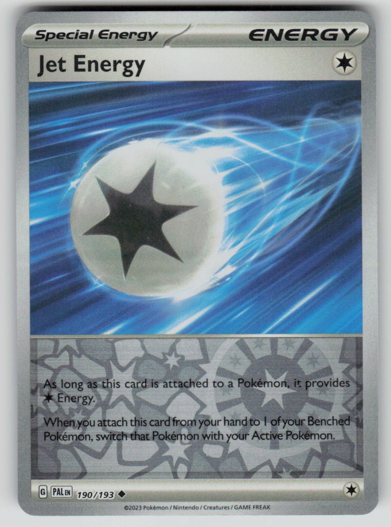 Jet Energy 190/193 Reverse Holofoil Paldea Evolved Near Mint EN Pokemon