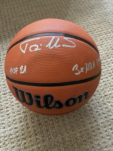 Toni Kukoc Signed NBA Authentic Series Basketball Inscrd "HOF 21 & 3x NBA Champ"