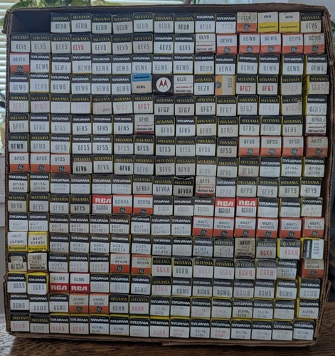 Lot of 238 New/Used Boxed Vintage Various Brands Radio/TV Vacuum Tubes