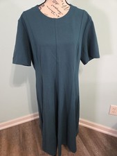 Quince extra large Ultra-Stretch Ponte Short Sleeve Midi Dress
