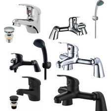 Evolve Contract rang of Taps Bathroom Sink Taps shower tap Set & waste