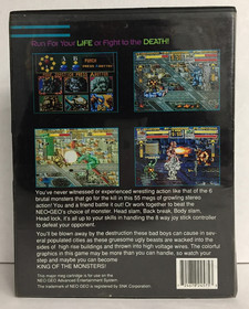 King of the Monsters NEO GEO AES Case & Game US VERSION Dog Tag NEOGEO Tested