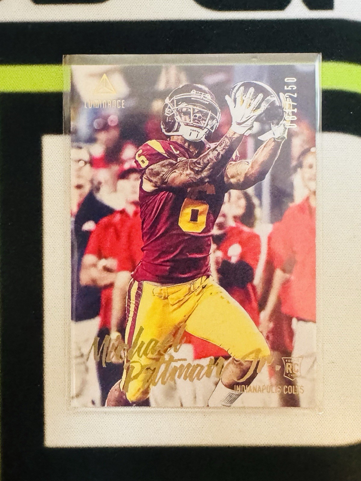 2020 Panini Luminance Gold #127 Michael Pittman Jr. RC Rookie /250 COLTS