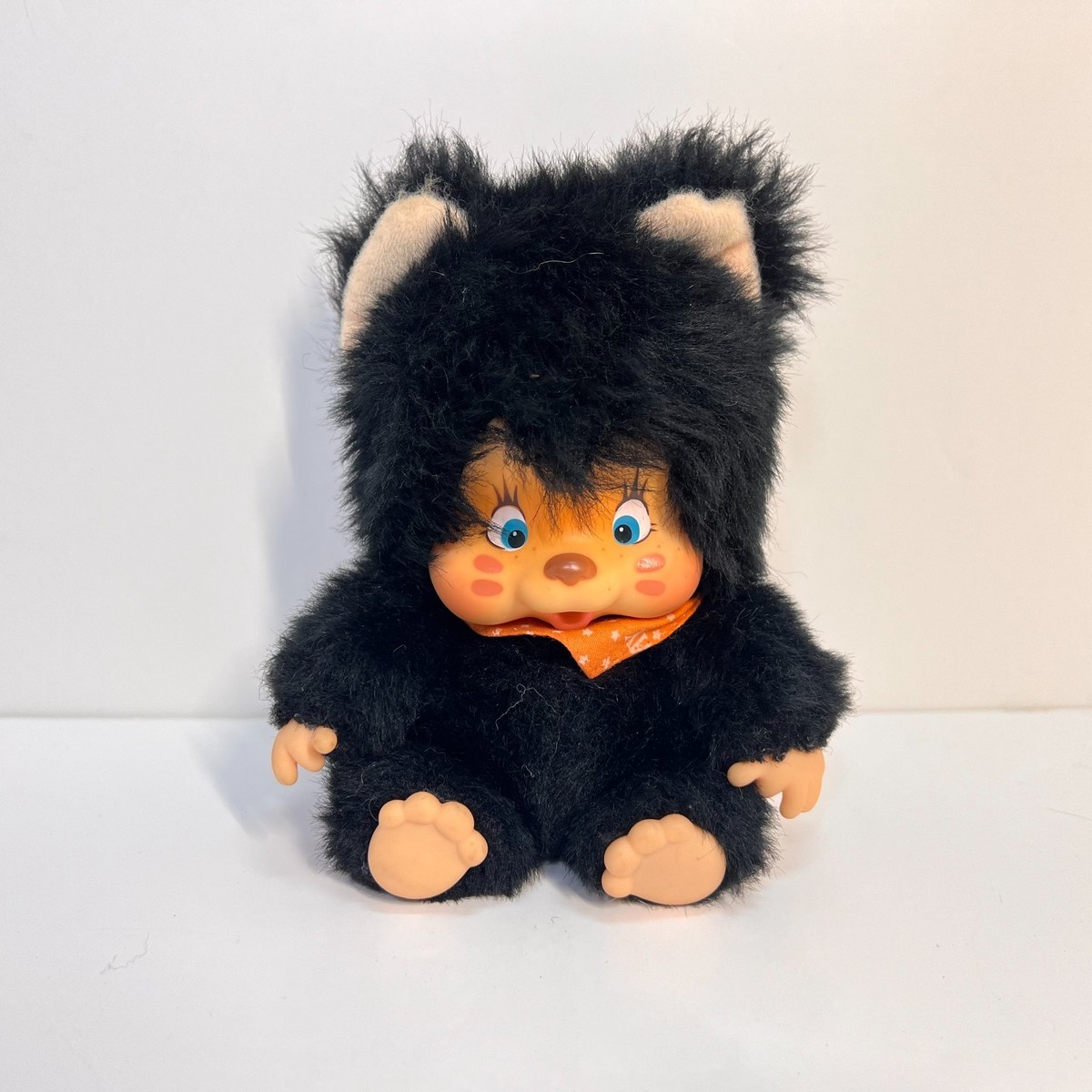 Monchhichi Vintage S size Washino Nyamy cat plush doll Super Rare
