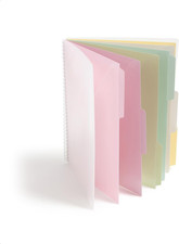Poly Project Organizer, 6 Tabs, 12 Pockets, Letter Size, Pastel 89208  Pack of