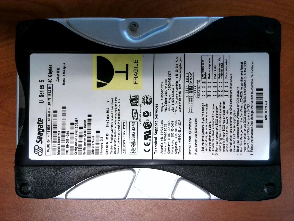 Seagate 40 GB Internal Hard Disk Drives for sale | eBay