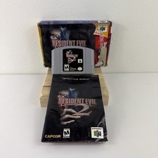Resident Evil 2 Nintendo 64 N64 Box Manual Tested Works Authentic Capcom See Pic