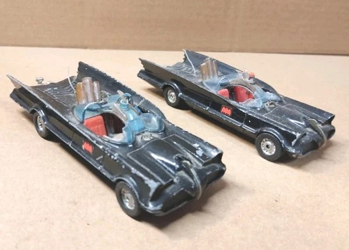 2 Vintage Corgi Toys 267 Batmobile die-cast model Cars