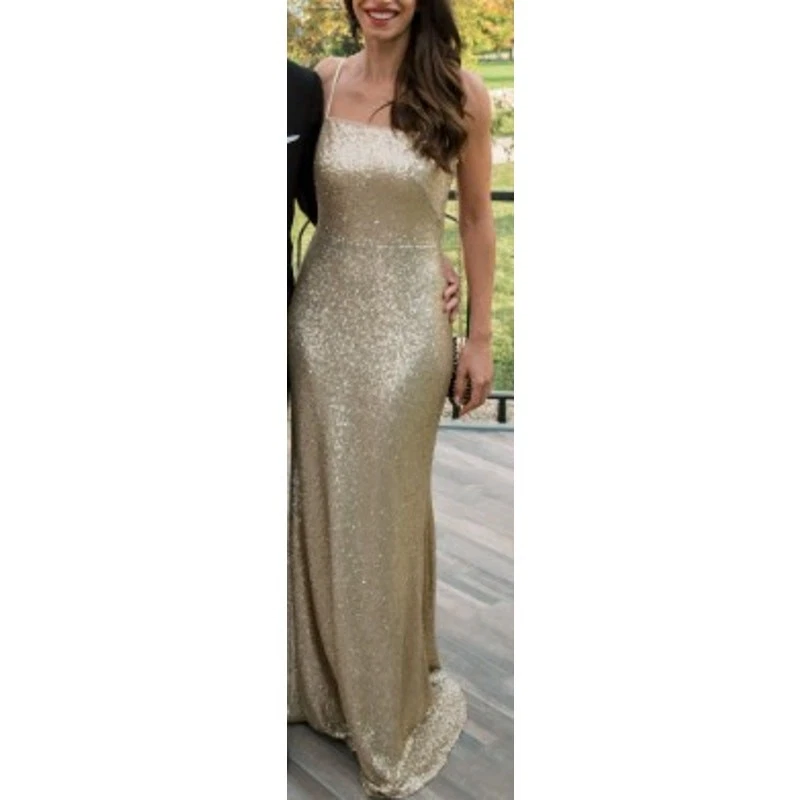 Gold Dresses for Women with Sequins Maxi Dresses for sale | eBay