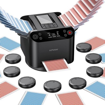 KPAW Automatic Card Shuffler and Dealer 1 2 Decks 12