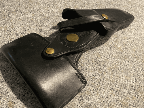 Vintage Don Hume Swivel holster - fits 4 inch revolver - nice! - Picture 6 of 8