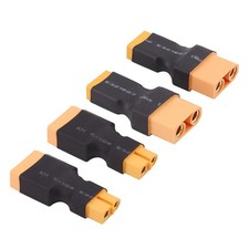 E234 4pcs XT60 To XT90 Male Female Wireless RC Battery Plug Adapters Kit