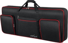 61 Key Keyboard Case, Soft Piano Bag with 0.32 Inch Cotton, 61 Key Keyboard Bag