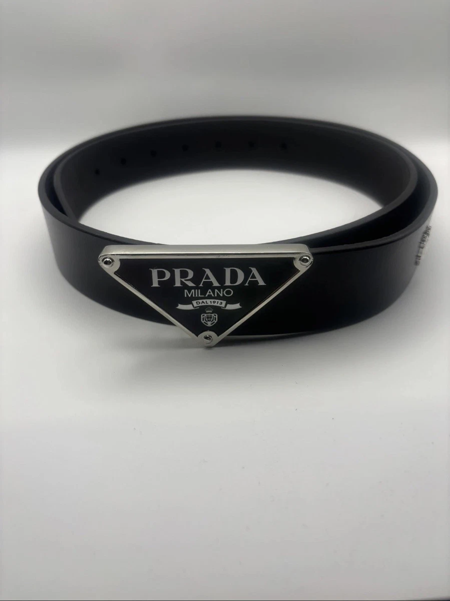 PRADA Leather Black Belts for Men for sale | eBay