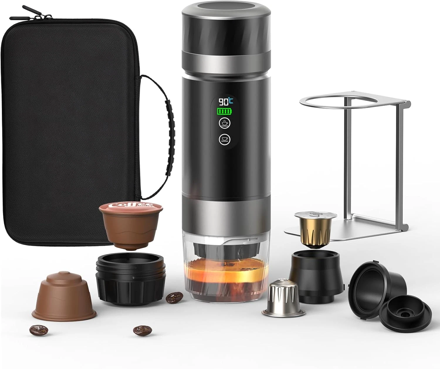 Portable Coffee Maker with 7500mAh Battery - Ideal for Travel & Camping
Opens in a new window or tab