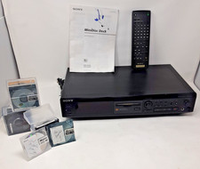 Sony MDS-JE510 Minidisc Deck Recorder w/ remote and disks. Tested / Works
