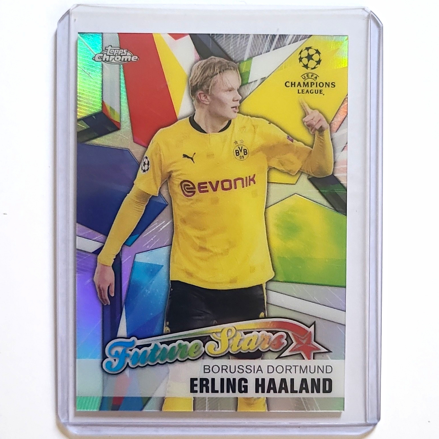 Topps 2020-21 Chrome UCL Future Stars FS-EH Erling Haaland Borussia Dortmund