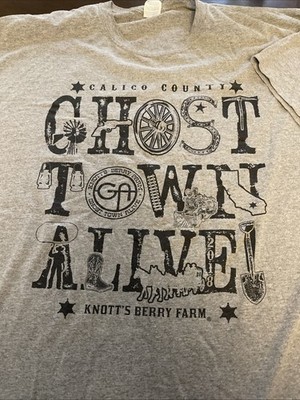 Knott's Berry Farm CALICO GHOST TOWN ALIVE 2018 Gray 4XL T-shirt