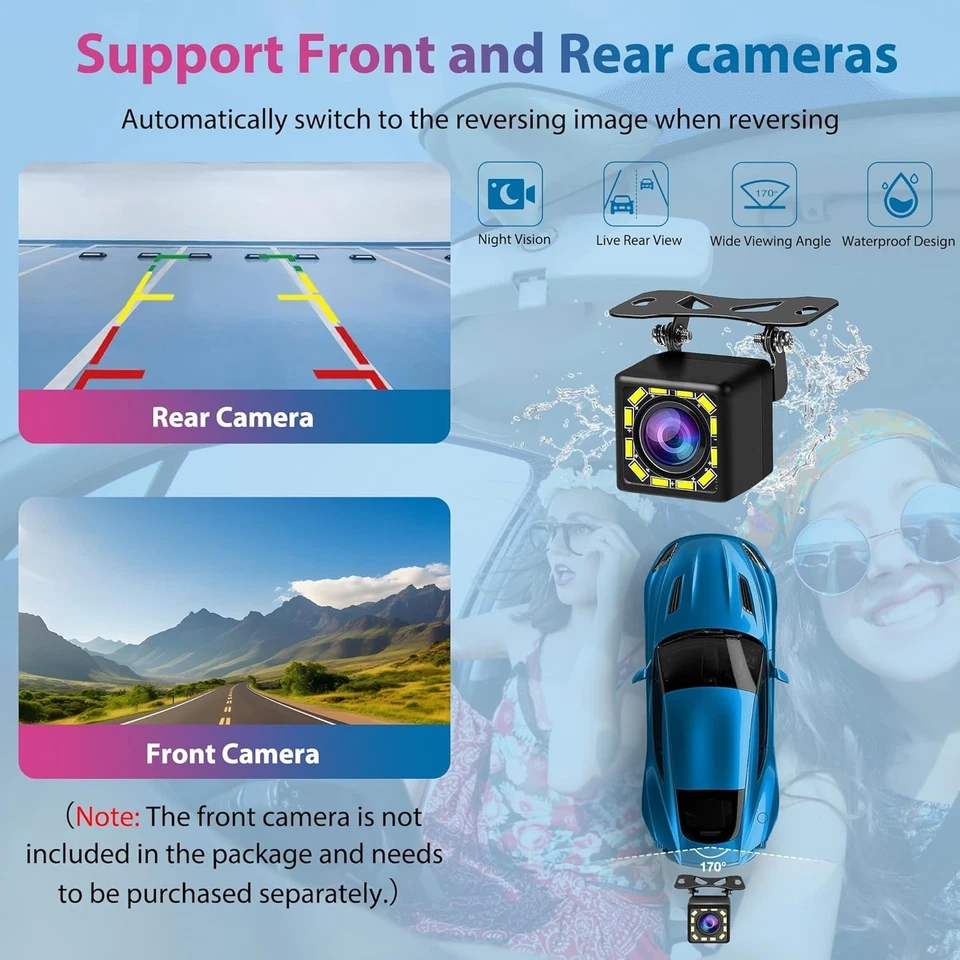 Carpuride YT103S Autoradio Double DIN 10,3" CarPlay et Android Auto sans Fil - Photo 4/4