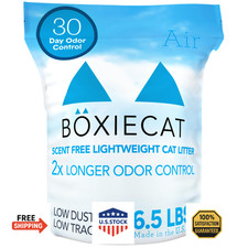 Boxie Unscented 30 Day Natural Odor Control Cat Litter, 6.5lb Lightweight