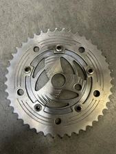 Oldschool 90’s Mongoose BMX Sprocket Power Disc 44 Tooth Chainring Spider Chrome
