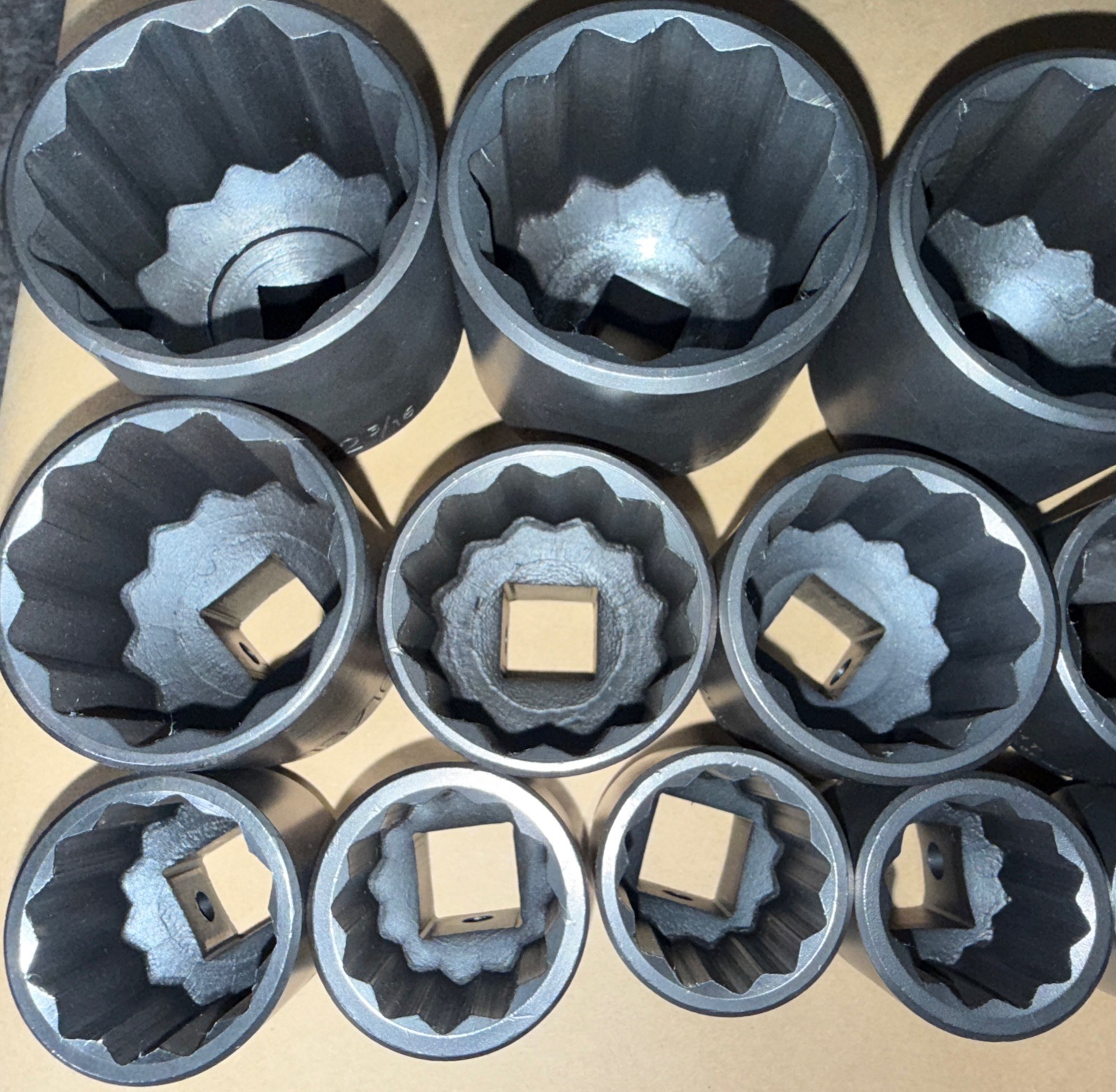 NOS WRIGHT TOOL 23pc SAE IMPACT SOCKET SET 3/4” Dr 12pt STD 3/4” - 2-3/16” USA