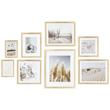 Gallery Wall Frame Set, 8 Pack Picture Frames Collage Wall Decor with Neutral...