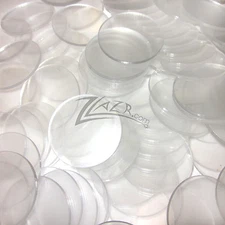 100 3/4"x1/8" Clear Acrylic SMALL Circle Disc Craft Plastic Plexiglass Shape USA