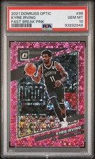 2021-22 Donruss Optic Kyrie Irving Fast Break Pink Disco Prizm /20 PSA 10!