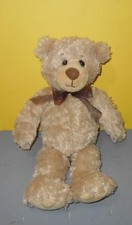 14" FIRST  MAIN Teddy Bear Regis 1895 Beige Curly Shag Stuffed Bean Tush Plush