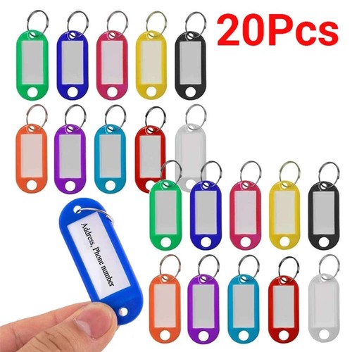 10/30 Piezas 10 Colores Multicolor Plástico Llavero Etiquetas Identificación Equipaje Etiquetas Lo último - Imagen 5 de 6
