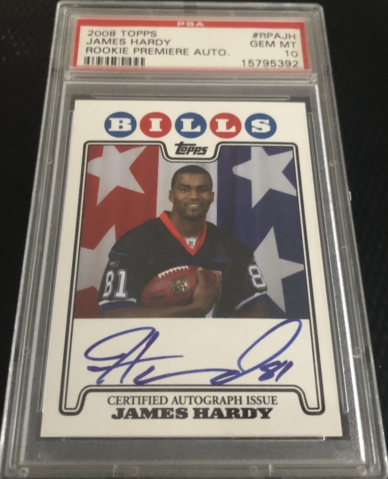 James Hardy Topps Rookie Premiere Autograph #RPAJH Base