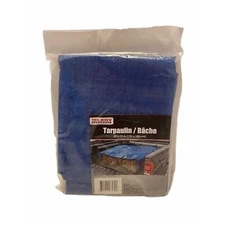 Tool Bench Hardware Lightweight Mesh Plastic Tarp Cover Blue 48 x 72 inch