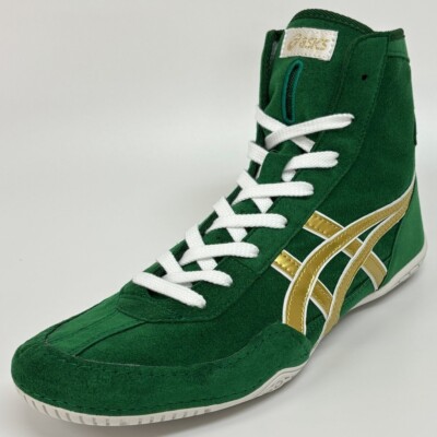 ASICS 旧オーダー レスリングシューズ ex-eo twr700 old ASICS Wrestling Boxing Shoes 1083A001 EX-EO TWR900 Green/Gold