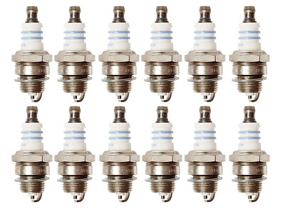 Bosch Set of 12 Super Plus Small Engine Spark Plugs Nickel