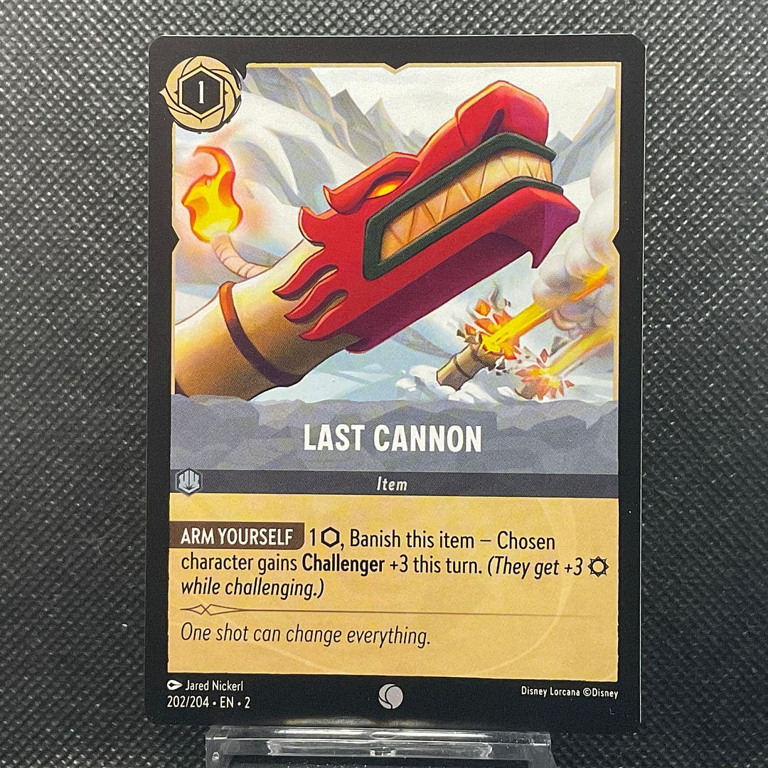 Last Cannon Lorcana Rise of the Floodborn 202/204 | eBay