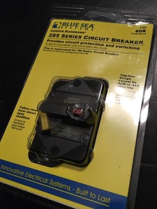 BLUE SEA SYSTEMS 7086 80A 285-Series Thermal Circuit Breaker - Panel