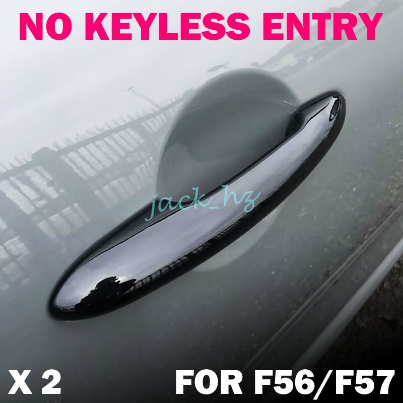 Door Handle Cover Trims For 2014+ Mini Cooper F56 F57 Accessories Glossy Black