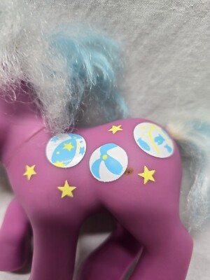 My Little Pony vintage Generation 1 Beach Ball Unicorn- TLC, hair
