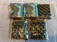 5 Vintage Silkies Control Top Queen X-large Nylons