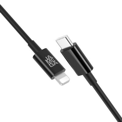 USB-C auf 8-Pin Ladekabel für Apple iPhone, iPad - schwarz 0,25m