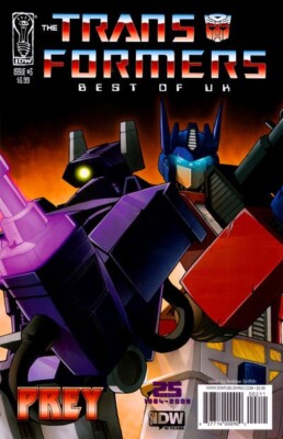 THE TRANSFORMERS BEST OF THE UK PREY #3 IDW PUBLISHING 2009