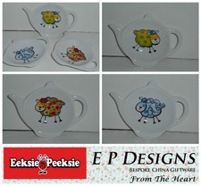 BN Funky Sheep Tea Bag Tidy,Tea Bag Rest, Porcelain Ceramic Tea Bag Holder