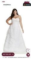 davids bridal wedding dress size 18w