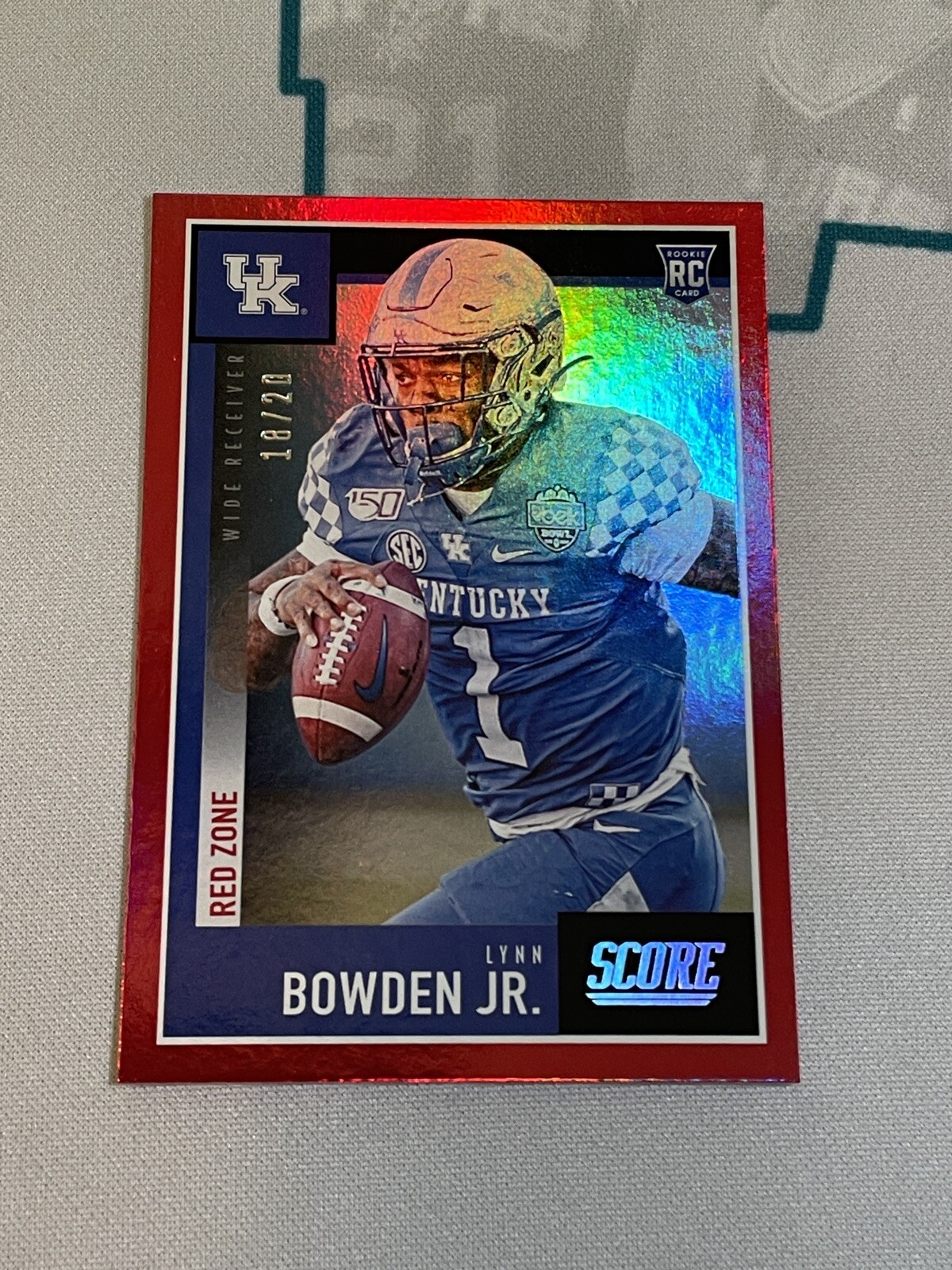 Lynn Bowden Jr. Panini Score #436 Red Zone