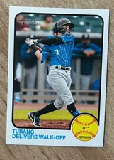 2022 Topps Heritage Minor League #104 Brice Turang Milwaukee Brewers