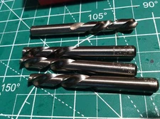 4 pc Dormer 5/16" HSS Screw Machine Drills LEFT HAND A231 New (530)