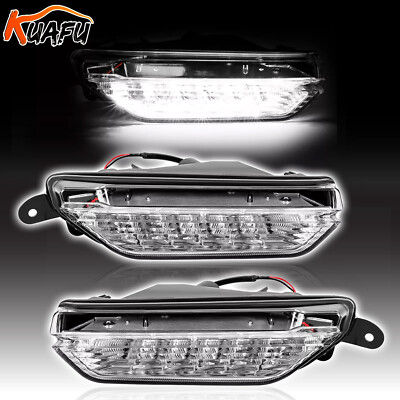 For Infiniti QX50 2016 2017 LED Fog Lights Lamps Clear Lens LH+RH #26600-5UA0A