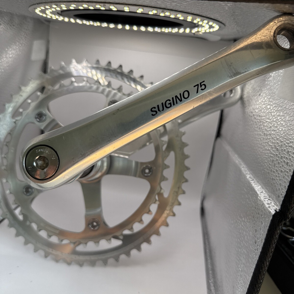 Sugino 75 Road Bike Double Crankset, 170mm, 53/42 Vintage